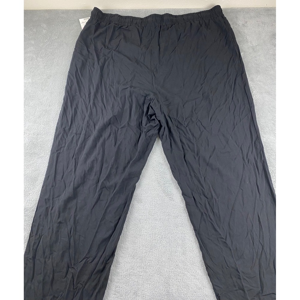 Basic Editions Woman 2X Black Rayon Blend Lounge Pants Drawstring Waist NWT - Picture 12 of 12